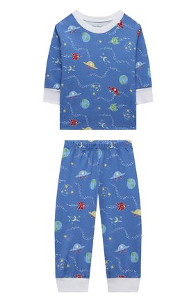 Детский хлопковая пижама KISSY KISSY синего цвета по цене 11250 руб., арт. KB606326I. | Фото 1 Детский хлопковая пижама KISSY KISSY синего цвета, арт. KB606326I. | Фото 1