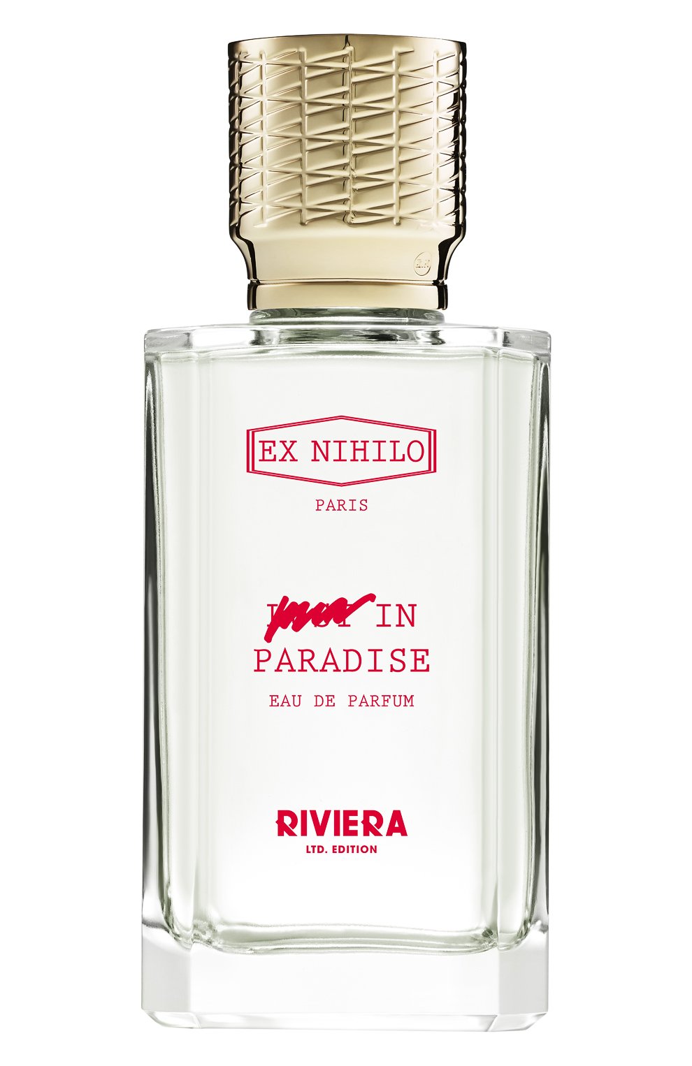 Парфюмерная вода in paradise riviera (100ml) EX NIHILO бесцветного цвета, арт. 3760264094944 | Фото 1 (Тип продукта - парфюмерия: Парфюмерная вода; Ограничения доставки: flammable)