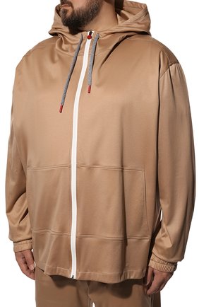 Мужской хлопковый спортивный костюм KITON бежевого цвета по цене 188500 руб., арт. UMTCGYMH08051/4XL-8XL | Фото 2 Мужской хлопковый спортивный костюм KITON бежевого цвета, арт. UMTCGYMH08051/4XL-8XL | Фото 2 (Рукава: Длинные; Материал внешний: Хлопок; Кросс-КТ: Спорт; Big sizes: Big Sizes)