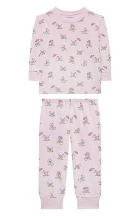 Детский хлопковая пижама KISSY KISSY розового цвета по цене 11580 руб., арт. KG605560I. | Фото 1 Детский хлопковая пижама KISSY KISSY розового цвета, арт. KG605560I. | Фото 1