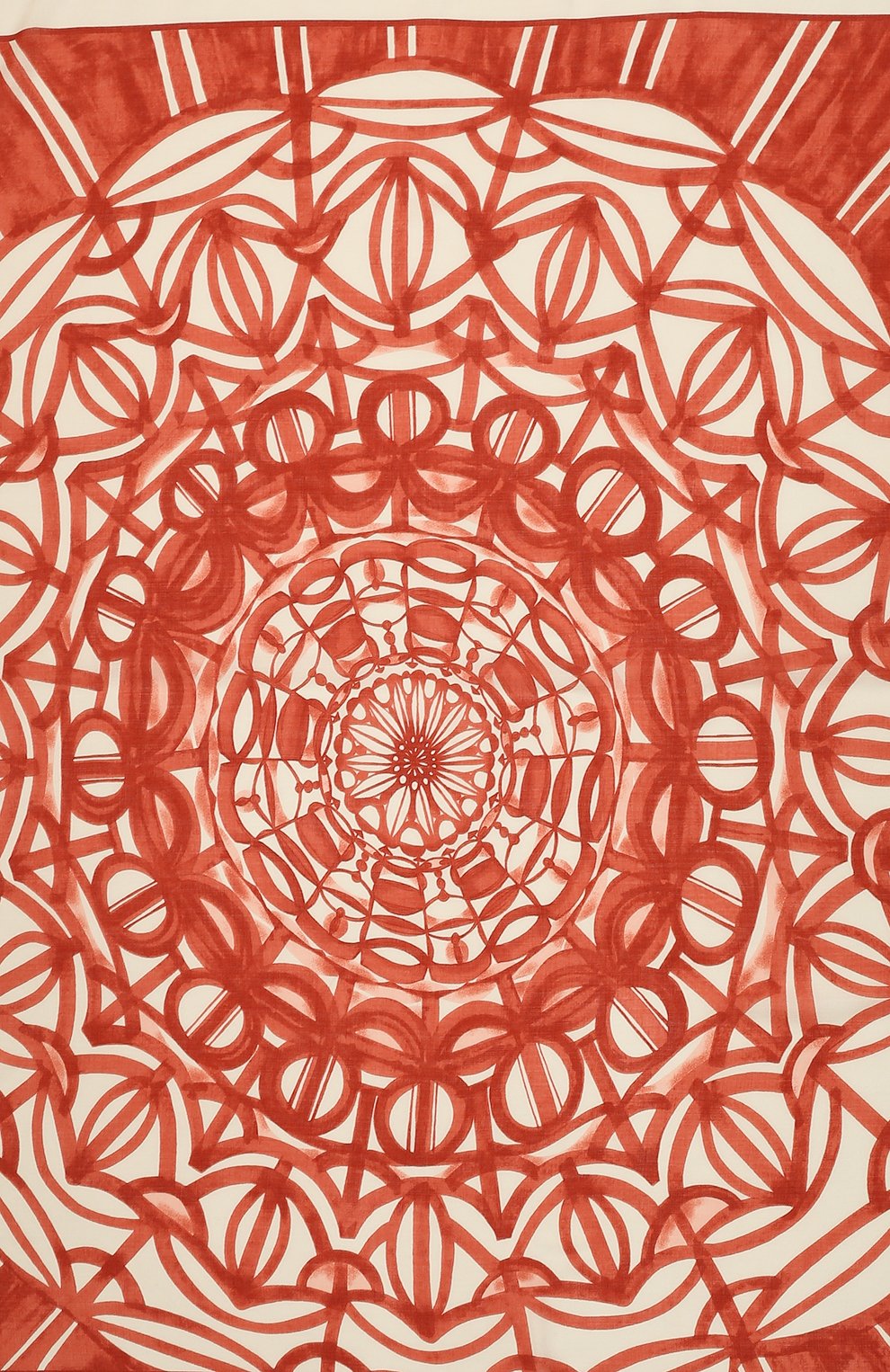 Женская шаль из кашемира и шелка rosone LORO PIANA красного цвета, арт. FAM1578 | Фото 5 (Материал: Текстиль, Кашемир, Шерсть, Шелк)