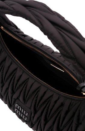 Женская сумка MIU MIU черного цвета, арт. 5BC108-2F5A-F0002-OOO | Фото 6 (Сумки-технические: Сумки top-handle; Размер: medium)
