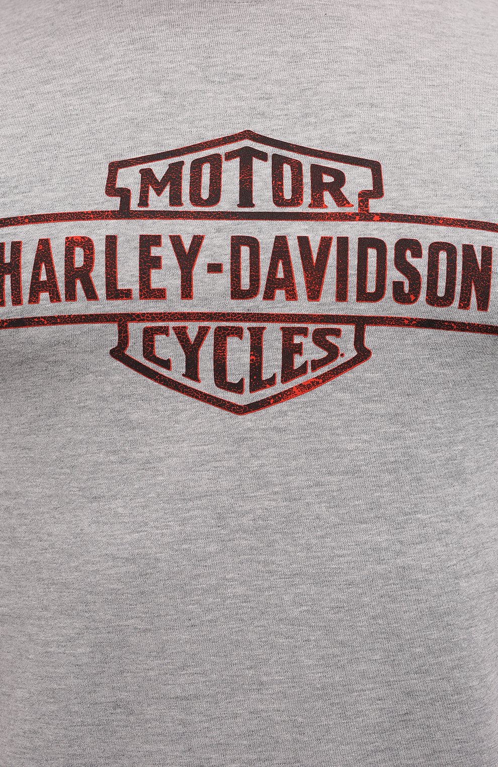 Мужская хлопковая футболка HARLEY-DAVIDSON серого цвета, арт. 96128-22VM | Фото 5 (Рукава: Короткие; Стили: Панк; Принт: С принтом; Материал внешний: Хлопок)