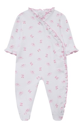 Детский хлопковый комбинезон KISSY KISSY розового цвета по цене 9450 руб., арт. KGQ04506N. | Фото 2 Детский хлопковый комбинезон KISSY KISSY розового цвета, арт. KGQ04506N. | Фото 2