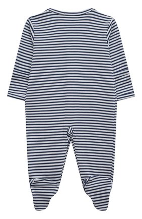 Детский хлопковый комбинезон KISSY KISSY темно-синего цвета по цене 9450 руб., арт. KBQ05621N. | Фото 2 Детский хлопковый комбинезон KISSY KISSY темно-синего цвета, арт. KBQ05621N. | Фото 2