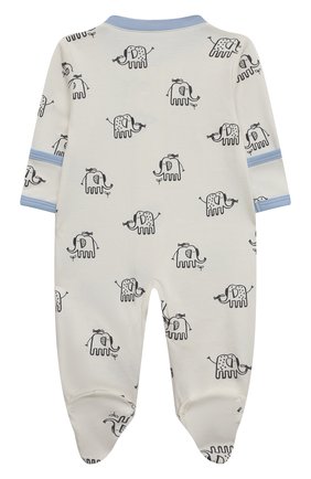 Детский хлопковый комбинезон KISSY KISSY синего цвета по цене 9930 руб., арт. XBQ00036N. | Фото 2 Детский хлопковый комбинезон KISSY KISSY синего цвета, арт. XBQ00036N. | Фото 2