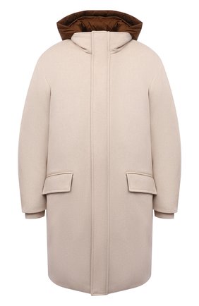 Мужская кашемировая парка LORO PIANA бежевого цвета по цене 699500 руб., арт. FAM0603 | Фото 1 Мужская кашемировая парка LORO PIANA бежевого цвета, арт. FAM0603 | Фото 1 (Материал утеплителя: Пух и перо; Материал подклада: Синтетический материал; Материал внешний: Шерсть, Кашемир; Рукава: Длинные; Кросс-КТ: Куртка; Длина (верхняя одежда): До середины бедра; Стили: Кэжуэл; Мужское Кросс-КТ: шерсть и кашемир, пуховик-короткий)