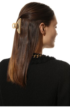 Женская заколка для волос ALEXANDRE DE PARIS кремвого цвета, арт. ICCM-15571-04P22 O | Фото 2 (Материал: Пластик)