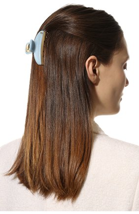 Женская заколка для волос ALEXANDRE DE PARIS голубого цвета, арт. ICCM-15571-02P22 C | Фото 2 (Материал: Пластик)