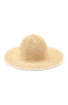 Женская шляпа VIKA 2.0 светло-бежевого цвета, арт. SS22-21030 | Фото 1 (Материал: Растительное волокно)