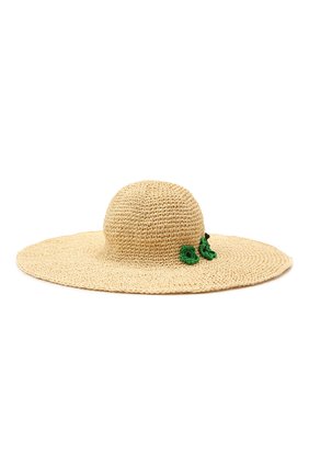 Женская шляпа VIKA 2.0 светло-бежевого цвета, арт. SS22-21031 | Фото 1 (Материал: Растительное волокно)