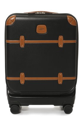 Мужской дорожный чемодан bellagio BRIC`S черного цвета, арт. BBG28312 | Фото 1 (Материал: Пластик; Размер: small; Ограничения доставки: oversized)
