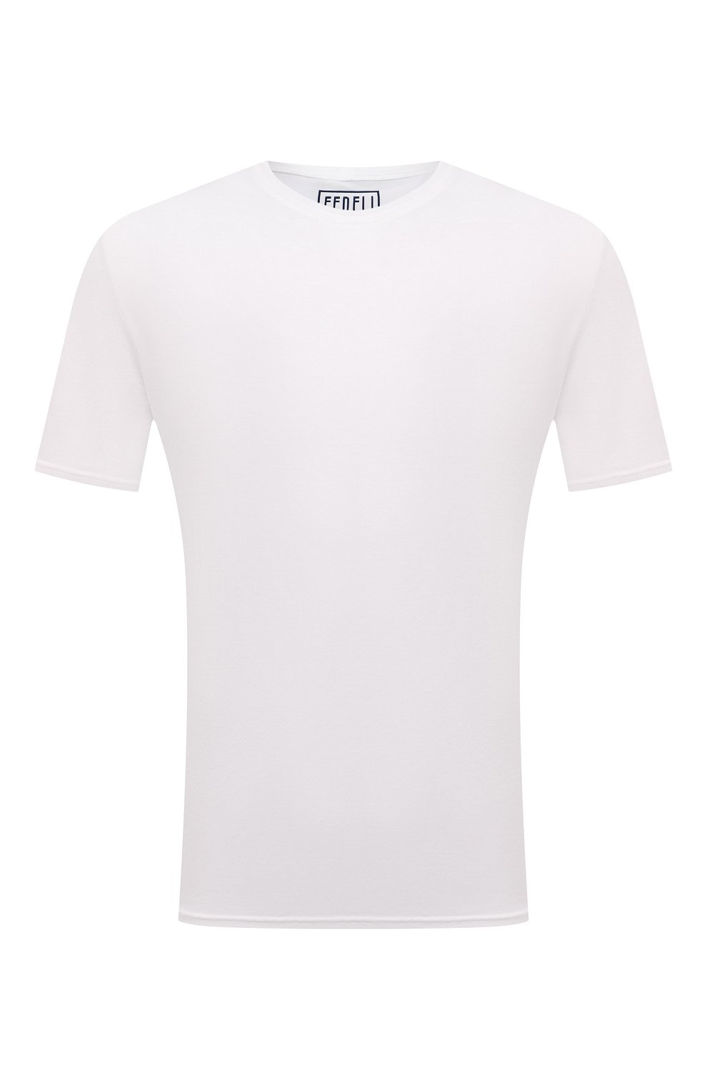 Мужская хлопковая футболка FEDELI белого цвета, арт. 5UEF0113 | Фото 1 (Принт: Без принта; Рукава: Короткие; Длина (для топов): Стандартные; Материал внешний: Хлопок; Стили: Кэжуэл)