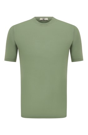 Мужская хлопковая футболка KIRED зеленого цвета, арт. WBACI0MW7521013004 | Фото 1 (Длина (для топов): Стандартные; Рукава: Короткие; Материал внешний: Хлопок; Принт: Без принта; Стили: Кэжуэл)