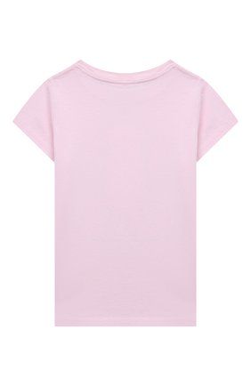 Детский хлопковая футболка POLO RALPH LAUREN розового цвета, арт. 310864141 | Фото 2 (Кросс-КТ НВ: Футболка)