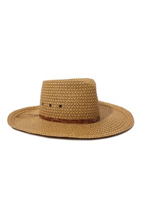 Женская шляпа ERIC JAVITS бежевого цвета, арт. 13978NAT | Фото 1 (Материал: Пластик, Синтетический материал, Текстиль)