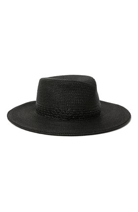 Женская шляпа ERIC JAVITS черного цвета, арт. 14013BLACK | Фото 1 (Материал: Синтетический материал, Текстиль, Пластик)