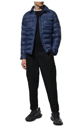 Мужская утепленная куртка POLO RALPH LAUREN синего цвета, арт. 710861361 | Фото 2 (Рукава: Длинные; Материал внешний: Синтетический материал; Материал подклада: Синтетический материал; Длина (верхняя одежда): Короткие; Мужское Кросс-КТ: утепленные куртки; Кросс-КТ: Куртка; Стили: Кэжуэл)