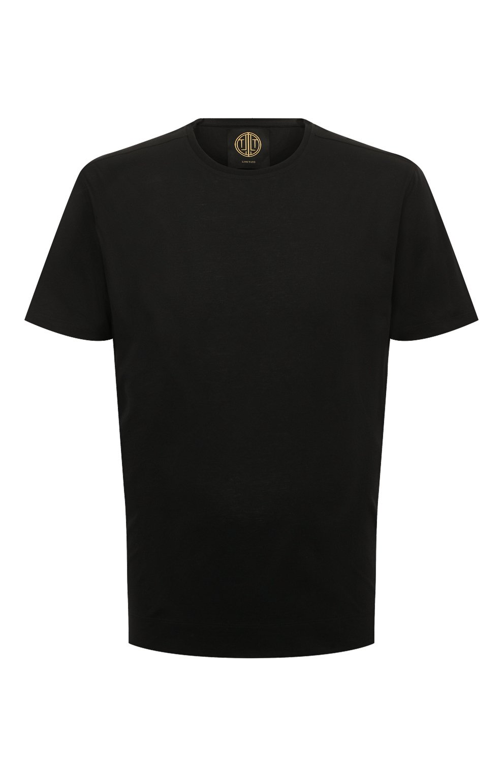 Мужская хлопковая футболка LIMITATO черного цвета, арт. CLASSIC/T-SHIRT | Фото 1 (Принт: Без принта; Рукава: Короткие; Длина (для топов): Стандартные; Материал внешний: Хлопок; Стили: Кэжуэл)