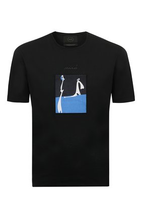 Мужская хлопковая футболка LIMITATO черного цвета, арт. CAHIERS D`ART/T-SHIRT | Фото 1 (Материал внешний: Хлопок; Длина (для топов): Стандартные; Рукава: Короткие; Принт: С принтом; Стили: Гранж)