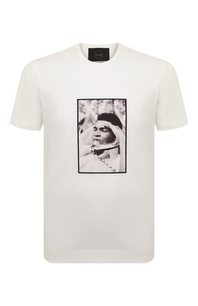 Мужская хлопковая футболка LIMITATO кремвого цвета по цене 21650 руб., арт. BUSY/T-SHIRT | Фото 1 Мужская хлопковая футболка LIMITATO кремвого цвета, арт. BUSY/T-SHIRT | Фото 1 (Материал внешний: Хлопок; Длина (для топов): Стандартные; Рукава: Короткие; Принт: С принтом; Стили: Гранж)