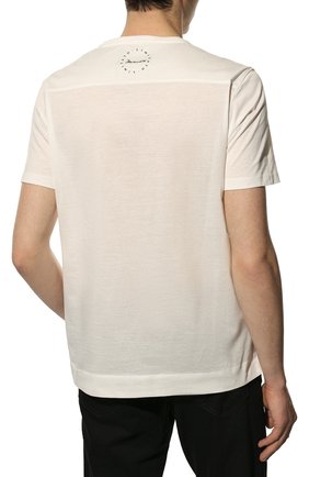 Мужская хлопковая футболка LIMITATO кремвого цвета, арт. BUSY/T-SHIRT | Фото 4 (Рукава: Короткие; Длина (для топов): Стандартные; Стили: Гранж; Принт: С принтом; Материал внешний: Хлопок)