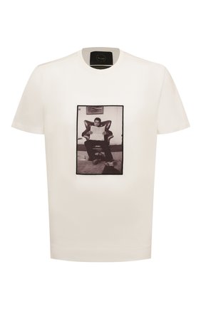 Мужская хлопковая футболка LIMITATO кремвого цвета по цене 21650 руб., арт. FINANTIAL TIME/T-SHIRT | Фото 1 Мужская хлопковая футболка LIMITATO кремвого цвета, арт. FINANTIAL TIME/T-SHIRT | Фото 1 (Материал внешний: Хлопок; Рукава: Короткие; Длина (для топов): Стандартные; Принт: С принтом; Стили: Гранж)