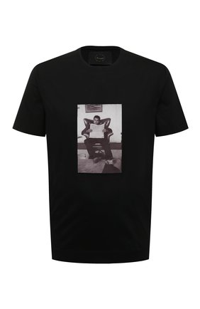 Мужская хлопковая футболка LIMITATO черного цвета, арт. FINANTIAL TIME/T-SHIRT | Фото 1 (Длина (для топов): Стандартные; Материал внешний: Хлопок; Рукава: Короткие; Принт: С принтом; Стили: Гранж)