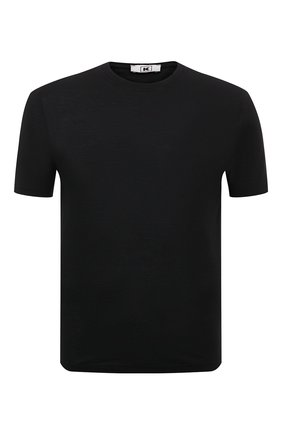 Мужская хлопковая футболка KIRED черного цвета, арт. WBACI0MW7521024008 | Фото 1 (Материал внешний: Хлопок; Длина (для топов): Стандартные; Рукава: Короткие; Принт: Без принта; Стили: Кэжуэл)