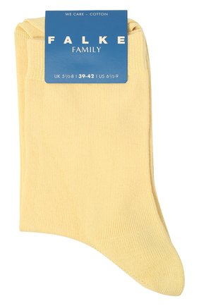 Детские хлопковые носки FALKE желтого цвета, арт. 12998. | Фото 1 (Материал: Текстиль, Хлопок)