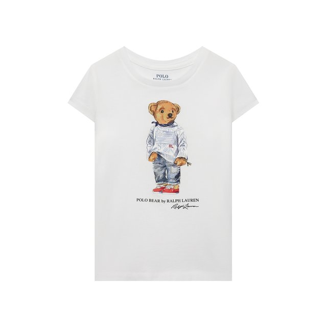 Хлопковая футболка Polo Ralph Lauren 311864866