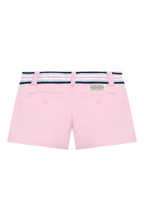 Детские хлопковые шорты POLO RALPH LAUREN розового цвета, арт. 312834890 | Фото 2 (Материал внешний: Хлопок)