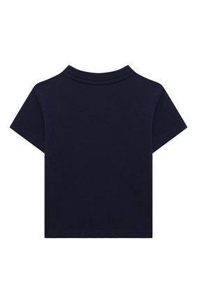 Детский хлопковая футболка POLO RALPH LAUREN темно-синего цвета, арт. 320865681 | Фото 2 (Кросс-КТ НВ: Футболка)