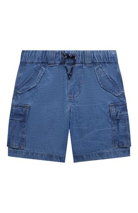 Детские джинсовые шорты POLO RALPH LAUREN синего цвета, арт. 321863986 | Фото 1 (Материал внешний: Хлопок; Кросс-КТ: Деним)