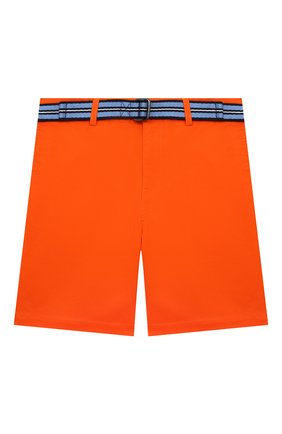 Детские хлопковые шорты POLO RALPH LAUREN оранжевого цвета, арт. 322863960 | Фото 1 (Материал внешний: Хлопок; Случай: Повседневный)