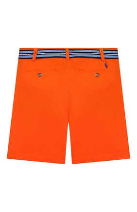 Детские хлопковые шорты POLO RALPH LAUREN оранжевого цвета, арт. 322863960 | Фото 2 (Материал внешний: Хлопок; Случай: Повседневный)