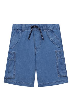 Детские джинсовые шорты POLO RALPH LAUREN синего цвета, арт. 322863986 | Фото 1 (Материал внешний: Хлопок; Кросс-КТ: Деним)