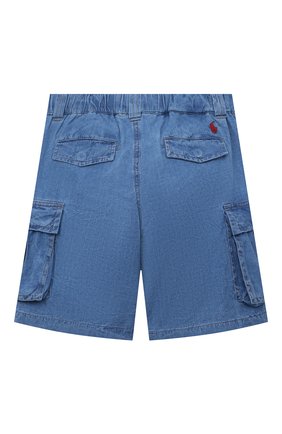 Детские джинсовые шорты POLO RALPH LAUREN синего цвета, арт. 322863986 | Фото 2 (Материал внешний: Хлопок; Кросс-КТ: Деним)