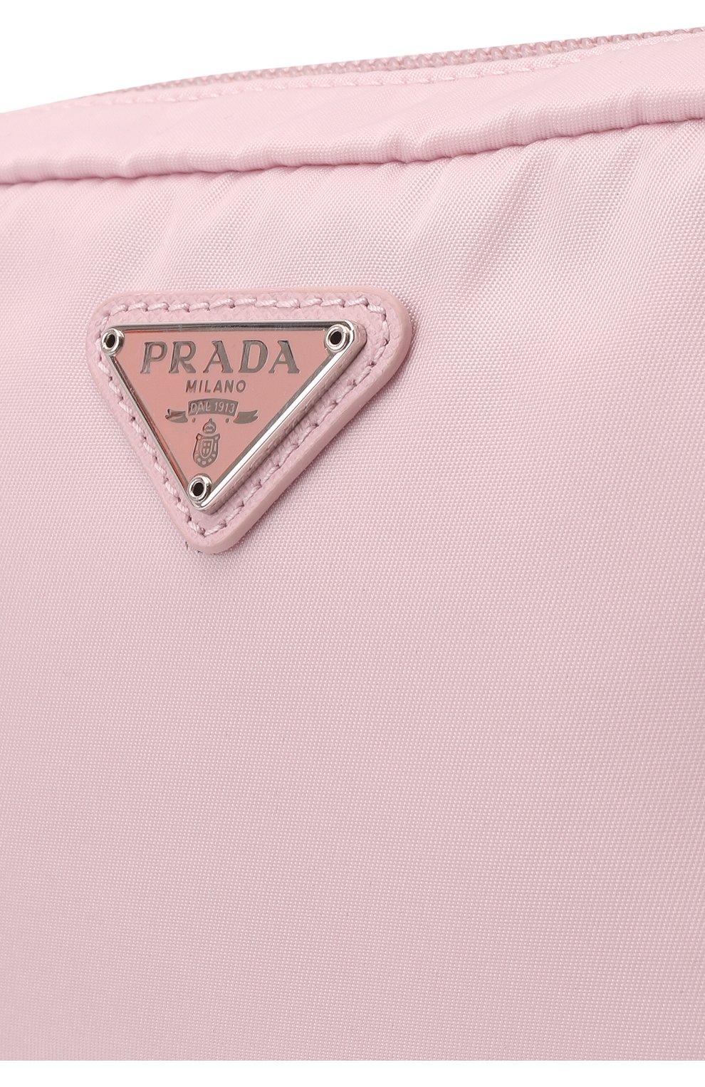 Женский текстильный несессер PRADA розового цвета, арт. 1NE021-R067-F0E18 | Фото 2 (Женское Кросс-КТ: Клатч-клатчи; Размер: mini)
