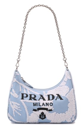 Женская сумка prada re-edition PRADA голубого цвета по цене 0 тенге, арт. 1BH204-2FJ8-F0D9K-V1L | Фото 1 Женская сумка prada re-edition PRADA голубого цвета, арт. 1BH204-2FJ8-F0D9K-V1L | Фото 1 (Сумки-технические: Сумки через плечо; Ремень/цепочка: На ремешке; Материал: Текстиль; Размер: small)