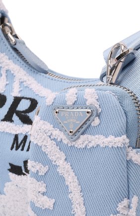 Женская сумка prada re-edition PRADA голубого цвета по цене 0 тенге, арт. 1BH204-2FJ8-F0D9K-V1L | Фото 3 Женская сумка prada re-edition PRADA голубого цвета, арт. 1BH204-2FJ8-F0D9K-V1L | Фото 3 (Сумки-технические: Сумки через плечо; Ремень/цепочка: На ремешке; Материал: Текстиль; Размер: small)