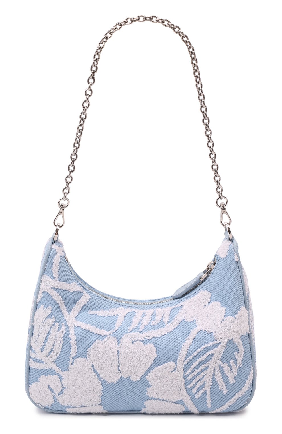 Женская сумка prada re-edition PRADA голубого цвета по цене 0 тенге, арт. 1BH204-2FJ8-F0D9K-V1L | Фото 7 Женская сумка prada re-edition PRADA голубого цвета, арт. 1BH204-2FJ8-F0D9K-V1L | Фото 7 (Сумки-технические: Сумки через плечо; Ремень/цепочка: На ремешке; Материал: Текстиль; Размер: small)