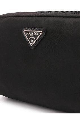 Женская текстильный несессер PRADA черного цвета, арт. 1NE021-R067-F0002 | Фото 2 (Женское Кросс-КТ: Клатч-клатчи)