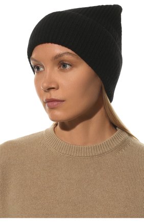Женская шапка BOSS черного цвета, арт. 50464589 | Фото 2 (Материал: Текстиль)