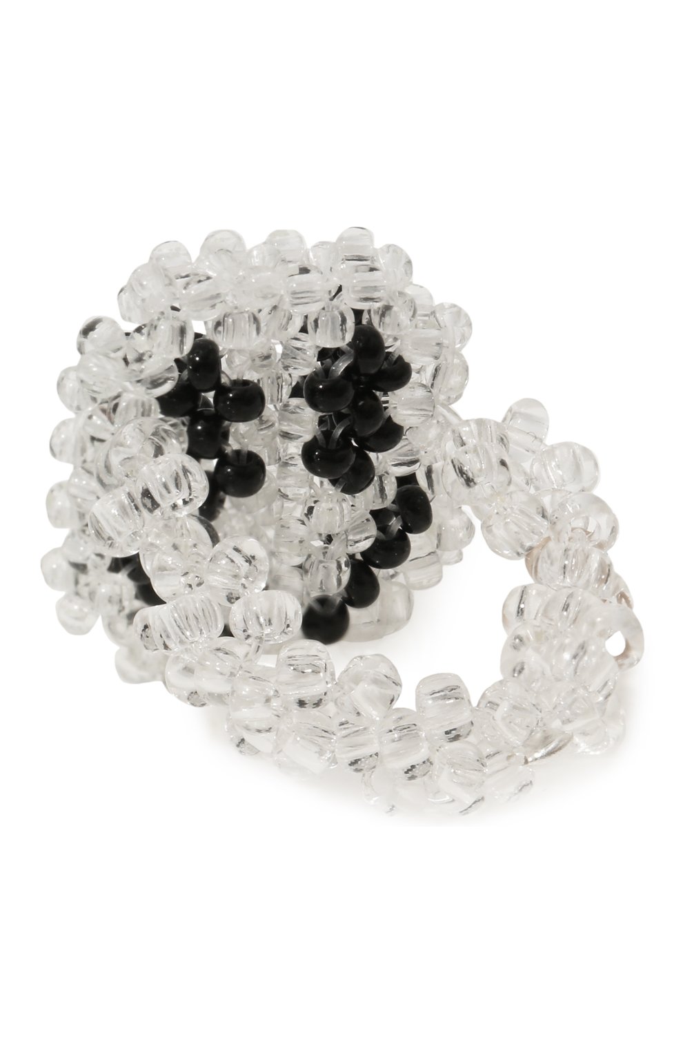 Женское кольцо смайл HIAYNDERFYT прозрачного цвета, арт. 1-1GLWTRSM | Фото 3 (Материал: Пластик)
