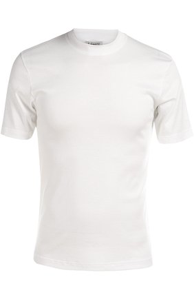 Мужская однотонная хлопковая футболка ZIMMERLI белого цвета, арт. 220/5126 | Фото 1 (Рукава: Короткие; Материал внешний: Хлопок; Длина (для топов): Стандартные; Мужское Кросс-КТ: Футболка-белье; Статус проверки: Проверена категория; Кросс-КТ: домашняя одежда)