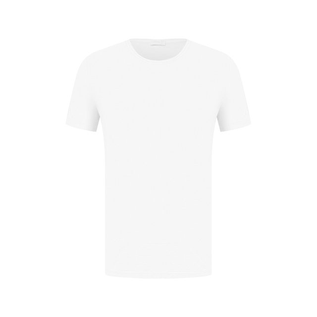 Хлопковая футболка с круглым вырезом ZIMMERLI 1272535