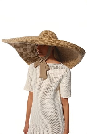 Женская шляпа ERIC JAVITS бежевого цвета, арт. 12996PEANUT | Фото 2 (Материал: Текстиль, Синтетический материал, Пластик)
