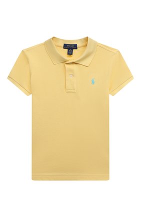 Детское хлопковое поло POLO RALPH LAUREN желтого цвета по цене 7555 руб., арт. 313811484 | Фото 1 Детское хлопковое поло POLO RALPH LAUREN желтого цвета, арт. 313811484 | Фото 1 (Рукава: Короткие; Материал внешний: Хлопок)