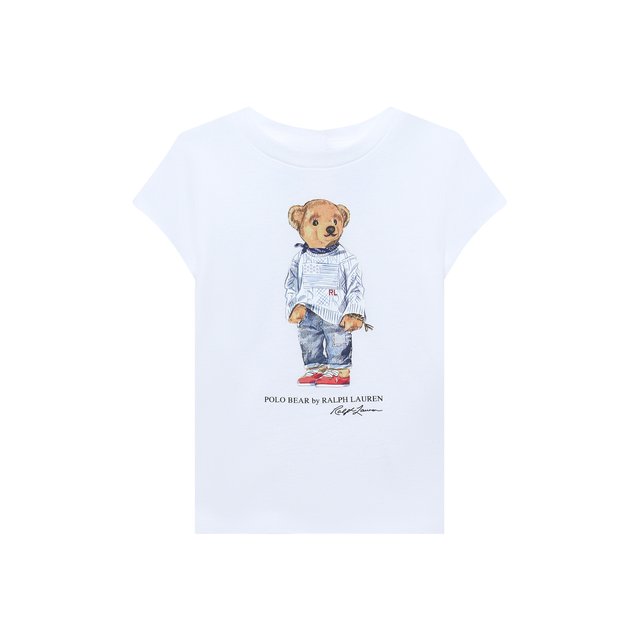 Хлопковая футболка Polo Ralph Lauren 312864866